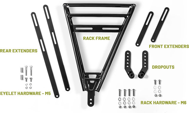 Old Man Mountain Divide front/rear bike rack - black