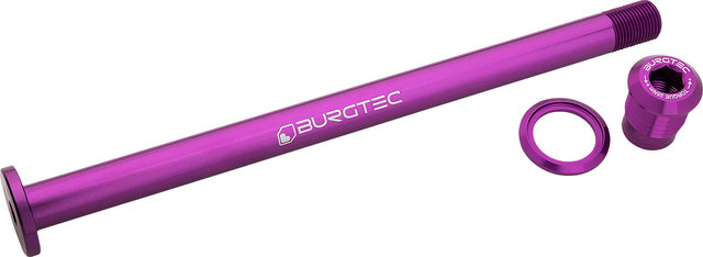 Burgtec Eje pasante para rueda trasera Evil Trail/MTB - purple rain/157 mm