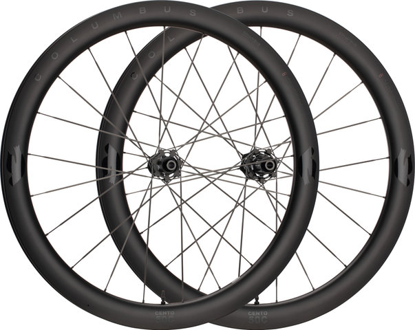 Columbus Cento 50C Wheelset - black on black | Shimano Road | 142 mm | Non Boost | Non Boost | 28" | 100 mm
