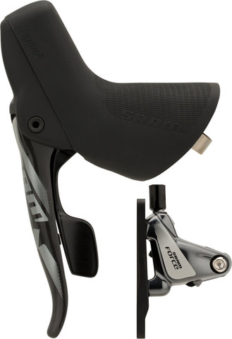 SRAM Force 1 HRD FM Scheibenbremse mit Dropper Actuator - black-grey/Vorderrad/links (seitenspezifisch)