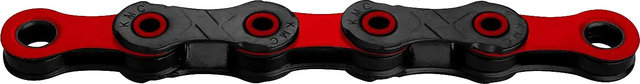KMC Chaîne DLC12 ciré 12 fois - noir-rouge | 126