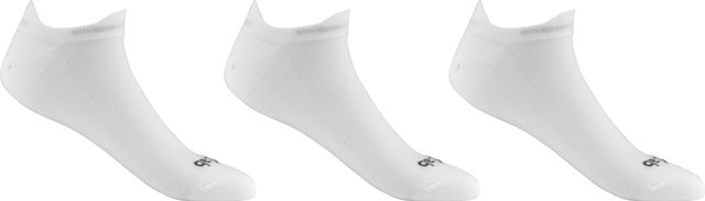 GripGrab Classic No Show Summer Socks 3-Pack - white/41 - 44