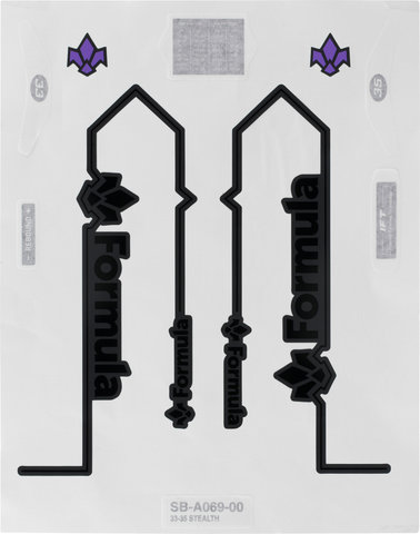 Formula Set d'Autocollants pour Fourche à Suspension ThirtyThree / ThirtyFive - stealth/universal