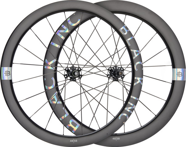 Black Inc Ensemble de roues 28" carbone Center Lock disque 48/58 - chrome label | 28" | Non Boost | Non Boost | 100 mm | 142 mm | SRAM XDR