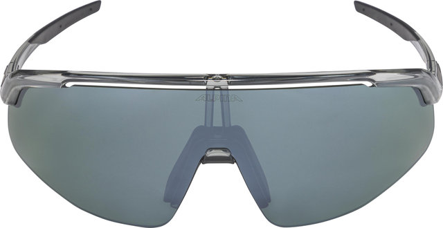 Alpina Turbo Pro Q-Lite Sports Glasses - grey transparent gloss | mirror silver