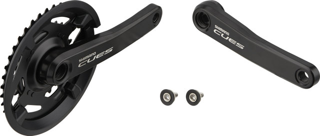 Shimano CUES FC-U4000-2 Square Crankset w/ Chain Guard - black/175,0 mm