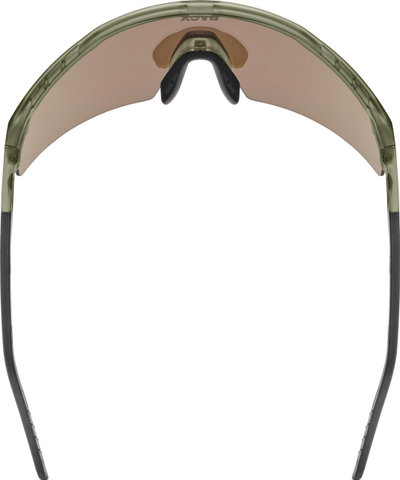 uvex flowline Brille - olive matt | mirror gold