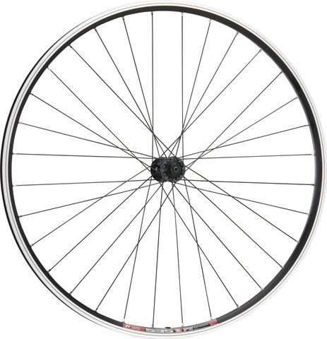 bc basic Rueda Urban Deore V-Brake - DT Swiss 535 de 28" - negro | sólo rueda delantera | Non Boost | 100 mm | 28" | sólo rueda delantera