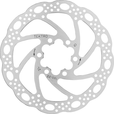 Tektro Disco de freno 6 agujeros TR-22 - plata/140 mm