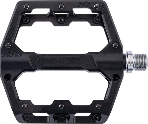 CONTEC Pedales de Plataforma Bedrock - negro | 100 mm | 95 mm