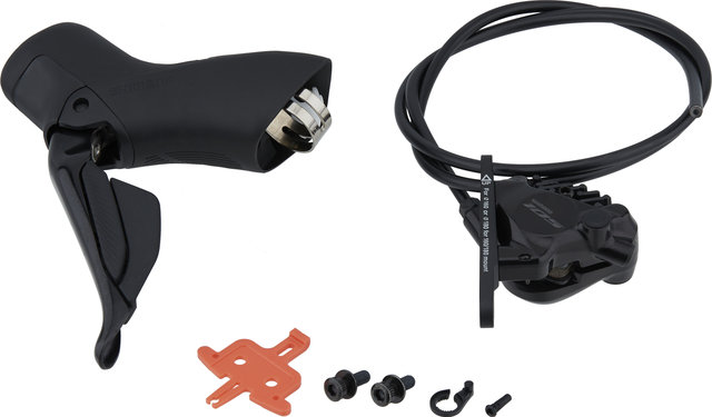 Shimano 105 BR-R7170 + Di2 ST-R7170 Disc Brake - OEM - black/Front wheel/Left (side-specific)