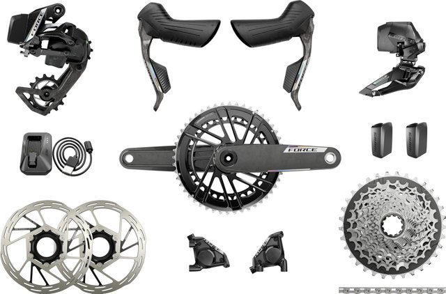 SRAM Groupe Force E1 AXS HRD FM 2x12 vitesses 37-50 - 172,5 mm/10-33/À braser