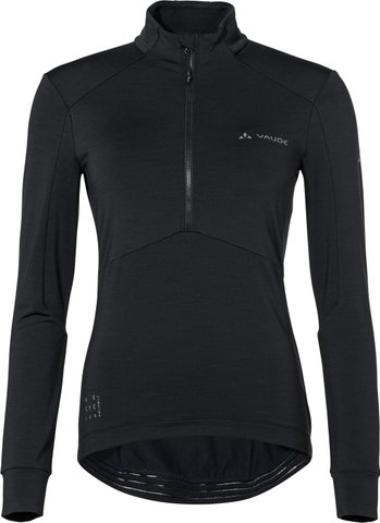 VAUDE Womens Kuro Halfzip LS Tricot - black/36