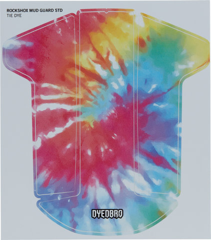 DYEDBRO Juego de calcomanías para Guardabarros RockShox - tie dye