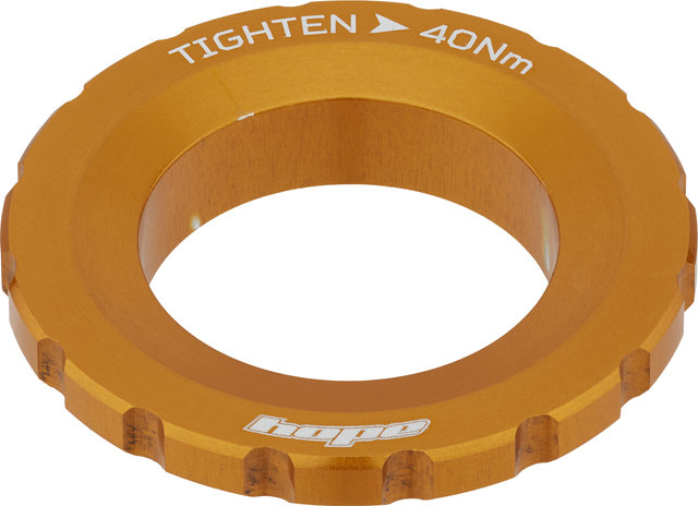 Hope Center Lock Lockring w/ External Teeth - orange