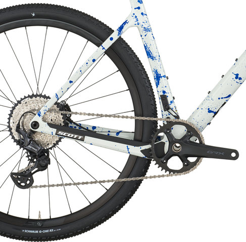 Scott Vélo de gravel Addict Gravel 30 Carbon 28" - white-splatter blue | XS | 28"