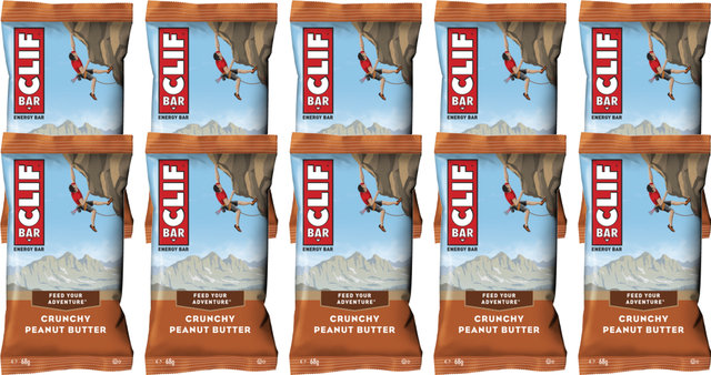 CLIF Bar Energieriegel - 10 Stück - crunchy peanut butter