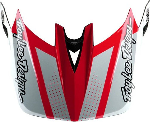 Troy Lee Designs Visera de repuesto para cascos D4 - drip white