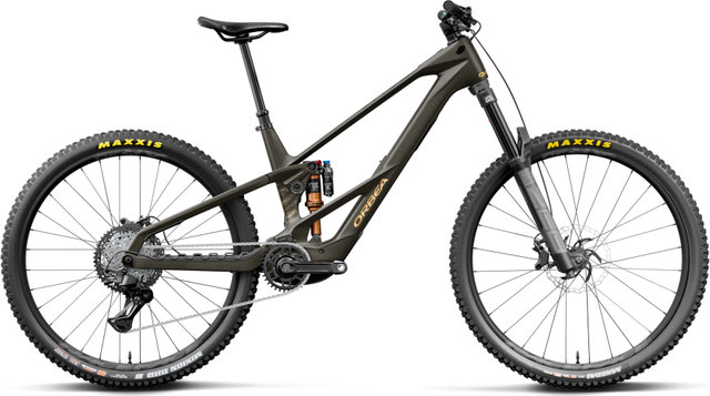 Orbea Bicicleta eléctrica de montaña WILD LT M20 Carbon 29" - magic gold carbon view-titan gold | 29" | 170 mm | 44 mm | M