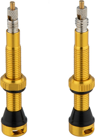 tune Válvula tubeless en set de 2 - gold/SV 44 mm
