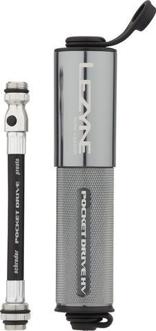 Lezyne Mini-Pompe Pocket Drive HV - gris clair