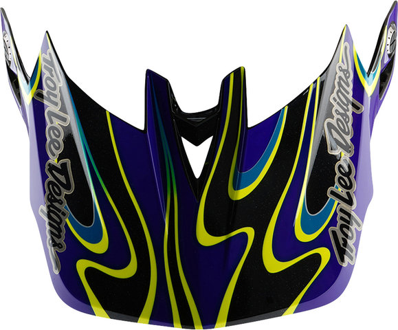Troy Lee Designs Visera de repuesto para cascos D4 - torched black-purple