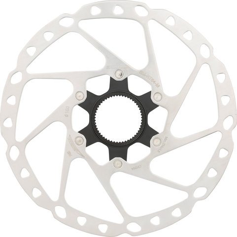 Shimano SM-RT64 Center Lock Brake Rotor for Deore w/ External Teeth - silver-black/180 mm
