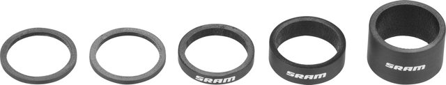 SRAM UD Carbon Headset Spacer Set, 5 pcs. - black-white