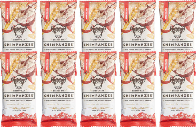 Chimpanzee Barrita Energy Bar - 10 unidades - apple & ginger/550 g