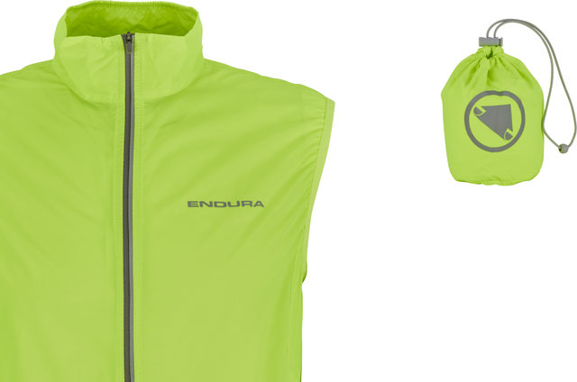 Endura Gilet Pakagilet - hi-viz yellow/M