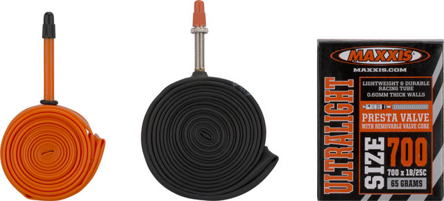 tubolito Cámara de aire Tubo-Road-700C 28" - naranja/Válvula Presta (SV)/18-622 a 28-622/18/28-622 Presta 42 mm/42 tubolito Cámara de aire Tubo-Road-700C 28" - naranja/Válvula Presta (SV)/18-622 a 28-622/18/28-622 Presta 42 mm/42