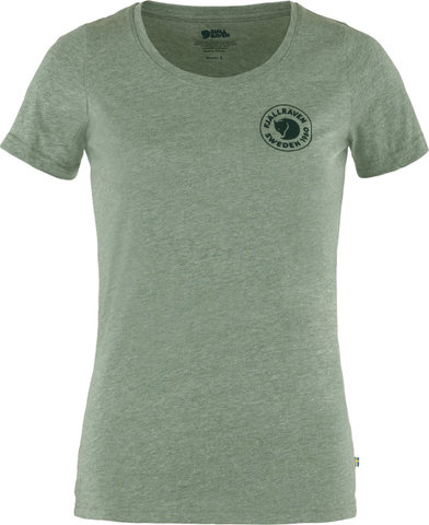 Fjällräven T-shirt pour dames Logo 1960 - patina green melange | L