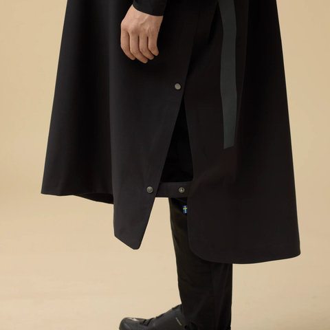 Fjällräven Poncho Hoja Rain - black | L/XL