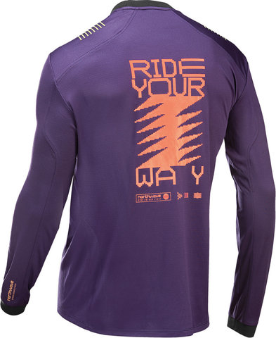 Northwave Sharp L/S Jersey - purple-orange/M