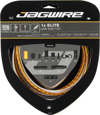 Jagwire 1X Elite Link Shifter Cable Set - gold