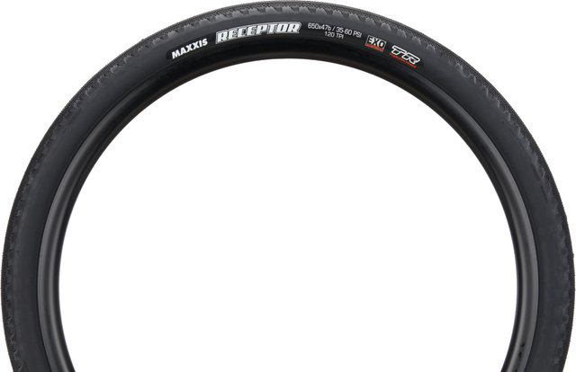 Maxxis Receptor Dual EXO TR 27.5" Folding Tire - black/27.5 /47 mm/47-584/1.75 
