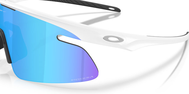 Oakley RSLV Lite Sports Glasses - matte white | prizm sapphire