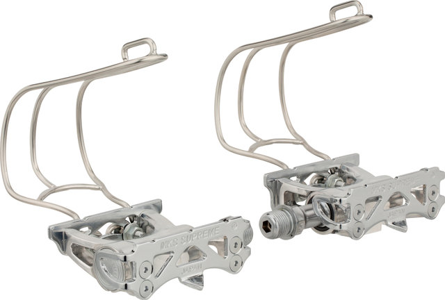 MKS CAGE CLIP Pedalhaken - silber/M
