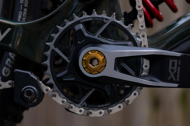 OAK Components Crank Ejecter Cap Set para SRAM DUB & OAK Bielas - kash gold