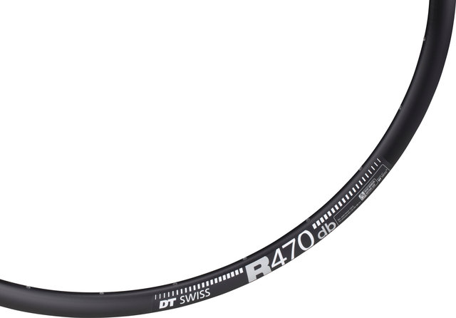 DT Swiss R 470 DB Disc Road Felge - schwarz/24/28"