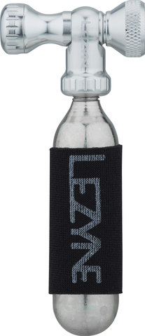 Lezyne Control Drive CO2 pump head with 16 g CO2 cartridge - silver