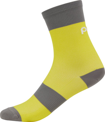 POC Youth Essential MTB Socks - aventurine yellow-sylvanite grey/40 - 42