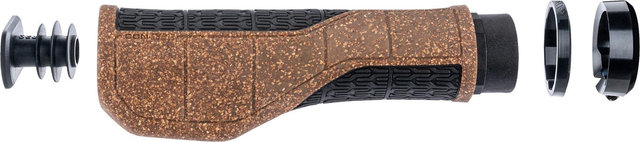 CONTEC Merge Mountain Comfort Kork Lenkergriffe für Drehgriffschalter - braun-schwarz | 140 mm / 96 mm | one size