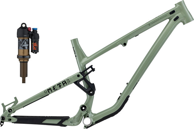 COMMENCAL Kit de cuadro Meta TR 29" con amortiguador Fox Float X - heritage green | 140 mm | L | 12 mm Eje Pasante