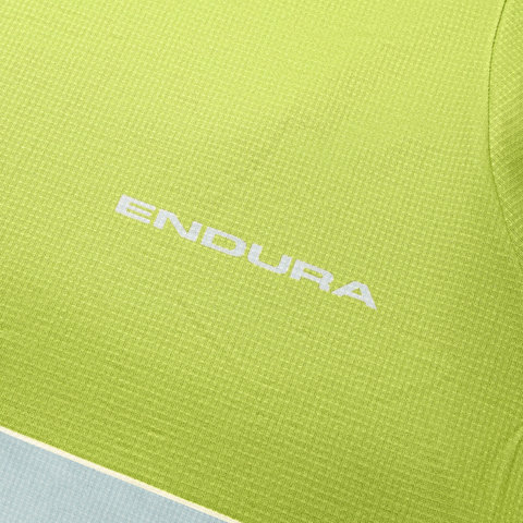 Endura Core Printed L/S Tee Jersey - lime green/M