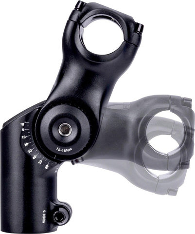 CONTEC Potence réglable Seto Hybrid 31,8 mm - noir | 80 mm