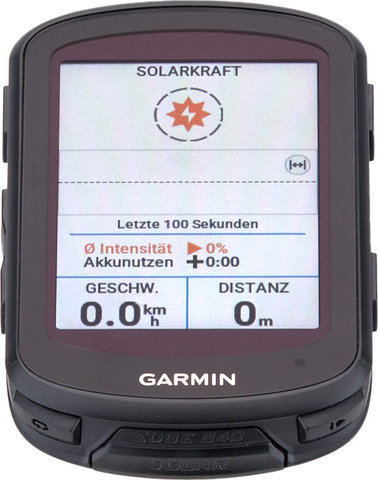 Garmin Edge 840 Solar GPS Trainingscomputer + Navigationssystem - schwarz