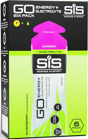 SIS GO Energy+Elektrolyte Gel, 6 Stück - himbeere