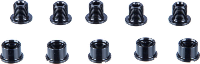KCNC Long Chainring Bolt Set, Road M8 - black/universal