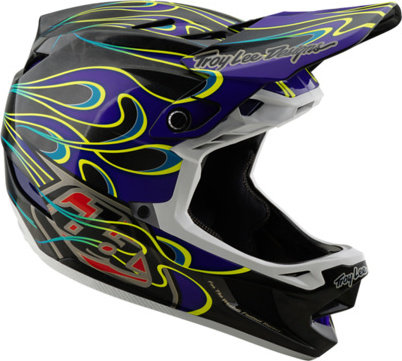 Troy Lee Designs Casque D4 Carbon MIPS - torched black-purple/55 - 56 cm